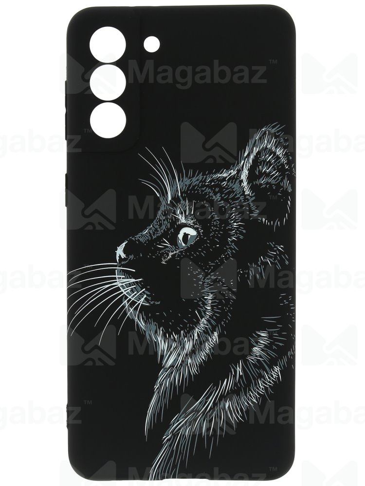 Накладка для_Samsung-- S22_1.095-1_Helsen_с защитой КАМЕРЫ_животные_J71_кошка