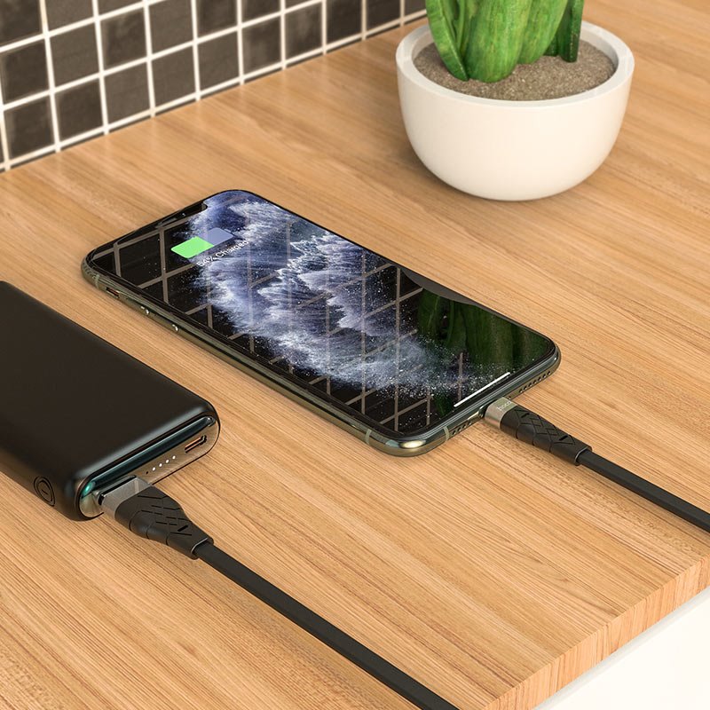 USB-кабель_Apple-- Lightning_HOCO_X53_TPU_плоский_черный_1м