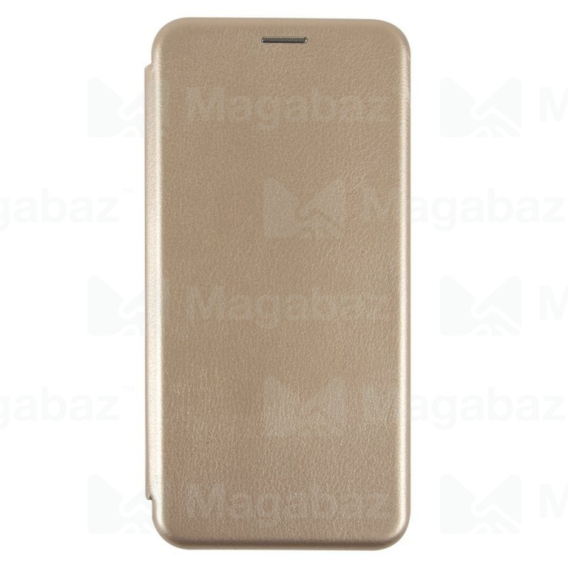 Чехол-книжка для_Samsung-- A02S_1.341_Red Line_Unit_на магнитах_с визитницей_золотой