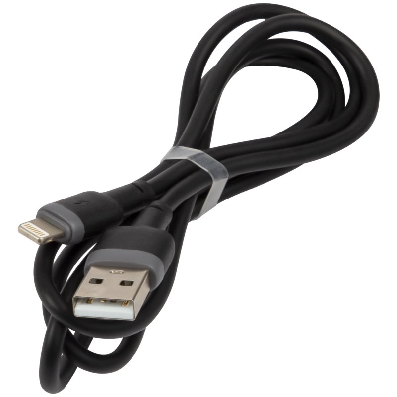 USB-кабель_Apple-- Lightning_Red Line_TPU_PD_25W_усиленный коннектор_черный_1м