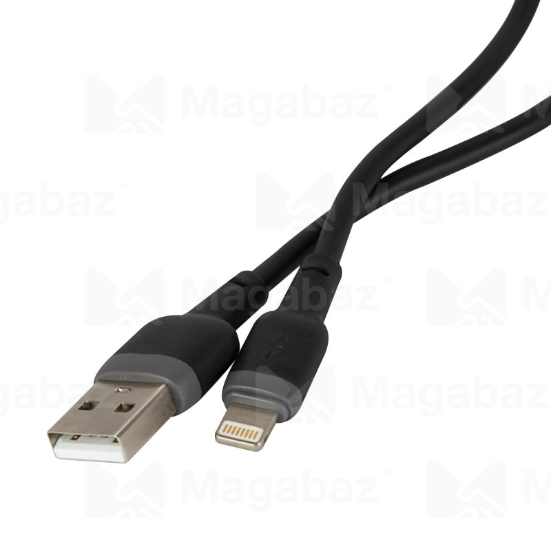 USB-кабель_Apple-- Lightning_Red Line_TPU_PD_25W_усиленный коннектор_черный_1м