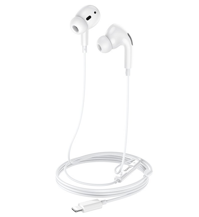 Гарнитура_HOCO_M1 Pro_Apple--Lightning_внутриканальная_белая_оригинал