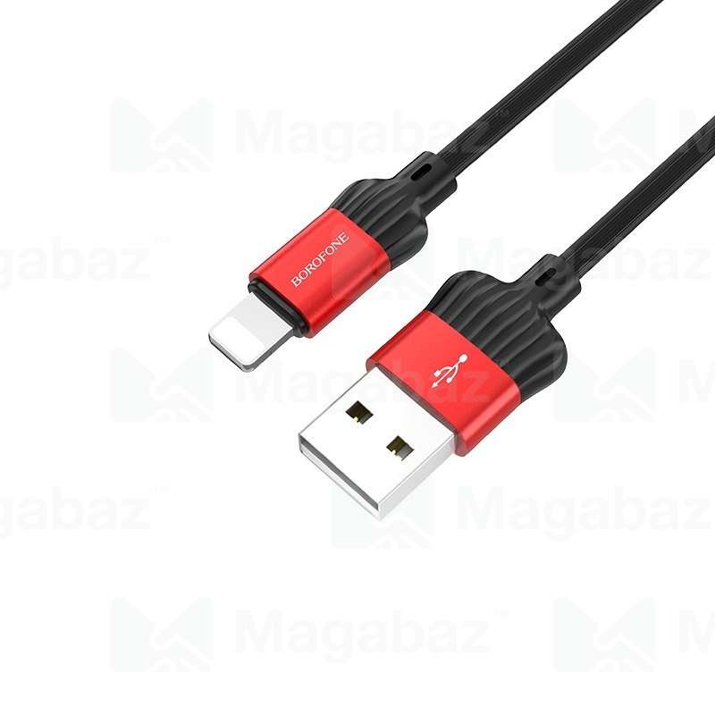 USB-кабель_Apple-- Lightning_Borofone_BX28_TPU_красный_1м