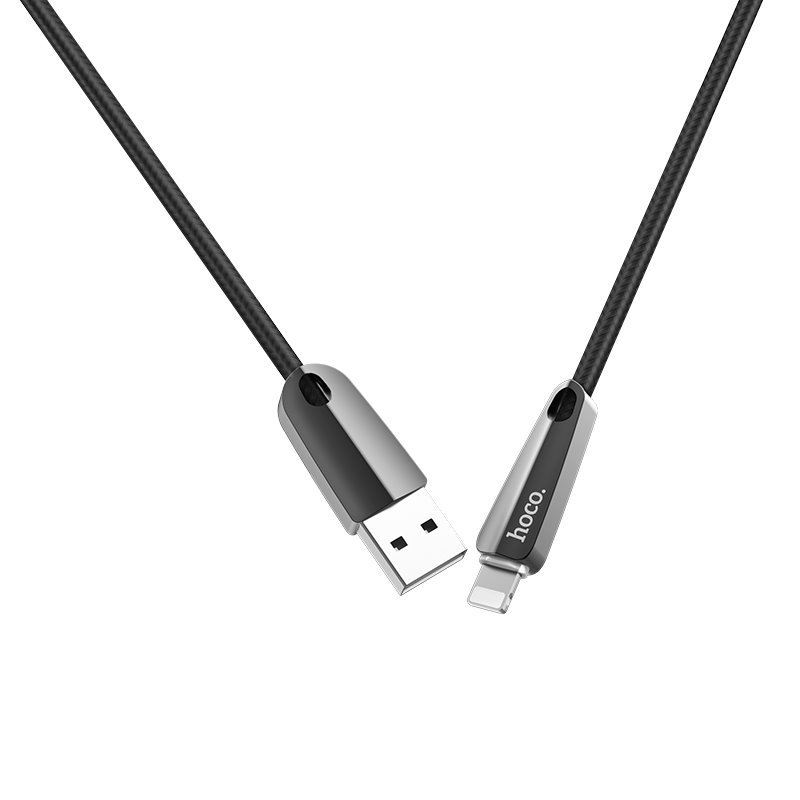USB-кабель_Apple-- Lightning_HOCO_U35_в переплете_черный_1,2м