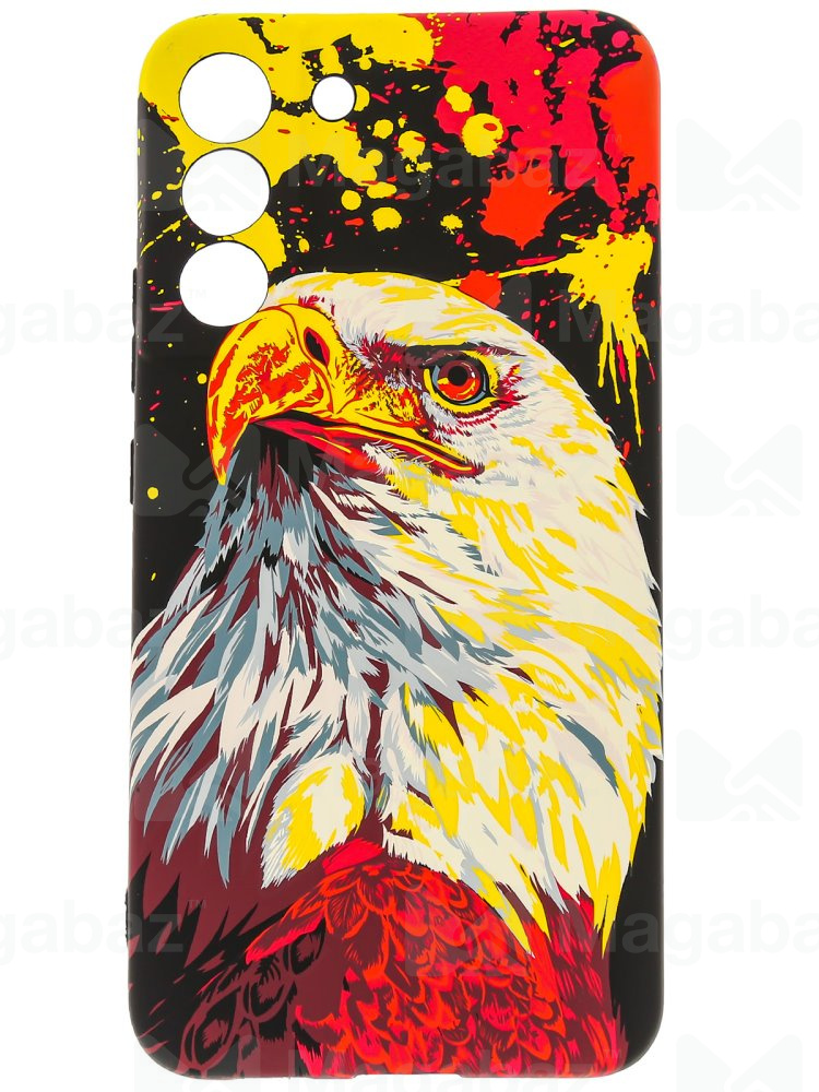 Накладка для_Samsung-- S22_1.095-1_Helsen_с защитой КАМЕРЫ_животные_D7_орёл
