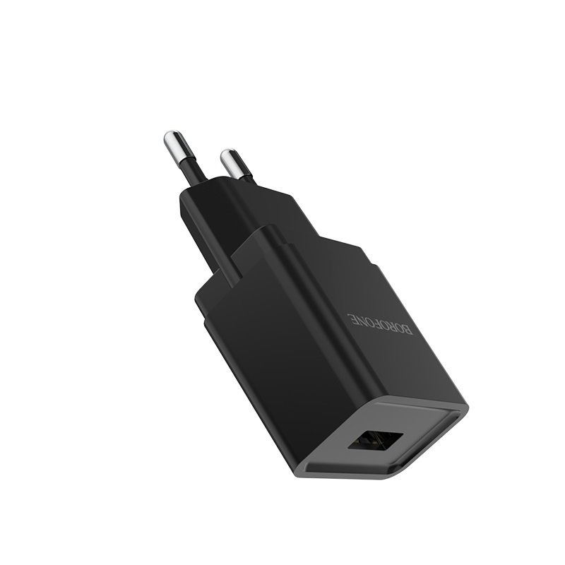 УЗУ блок-сеть_выход USB 1000 mA_Borofone_BA19A_черный