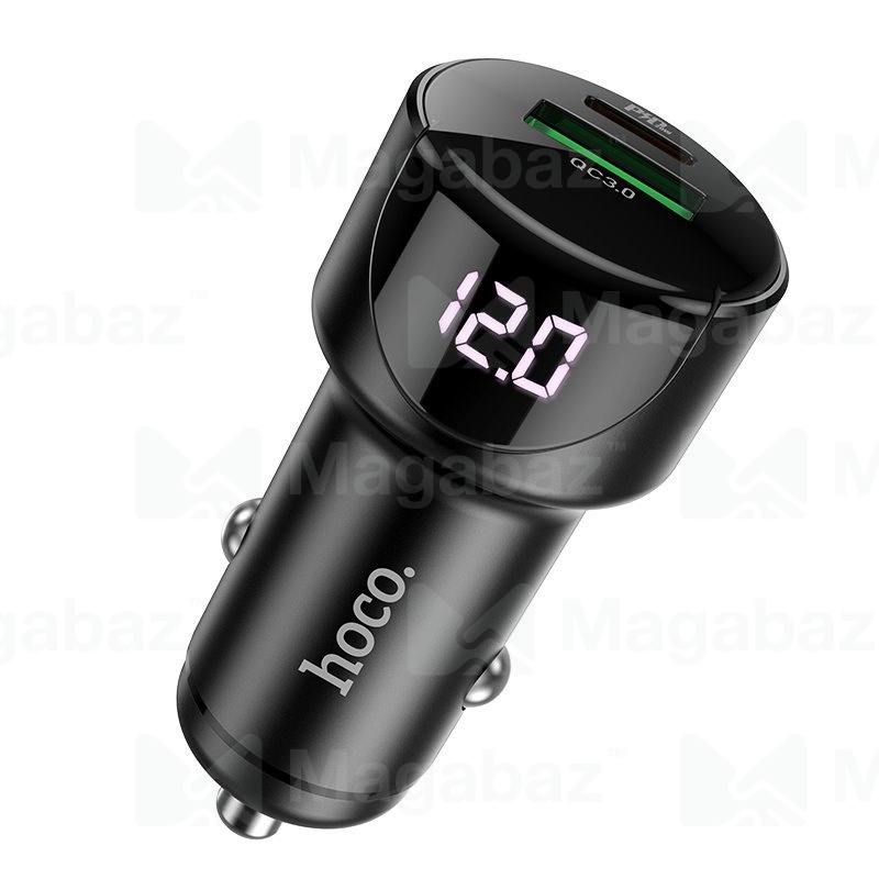 УЗУ_Блок авто_выходы USB Type C 3000 mA/USB 3000 mA_HOCO_Z42_черный