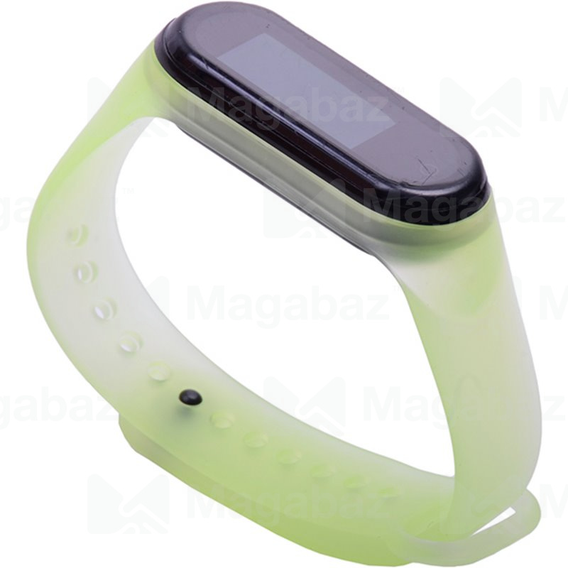 Ремешок на руку для_Xiaomi-- Mi Band 4 * Mi Band 3_No Name_TPU_Вид №4_зеленый_3_тех.пак.