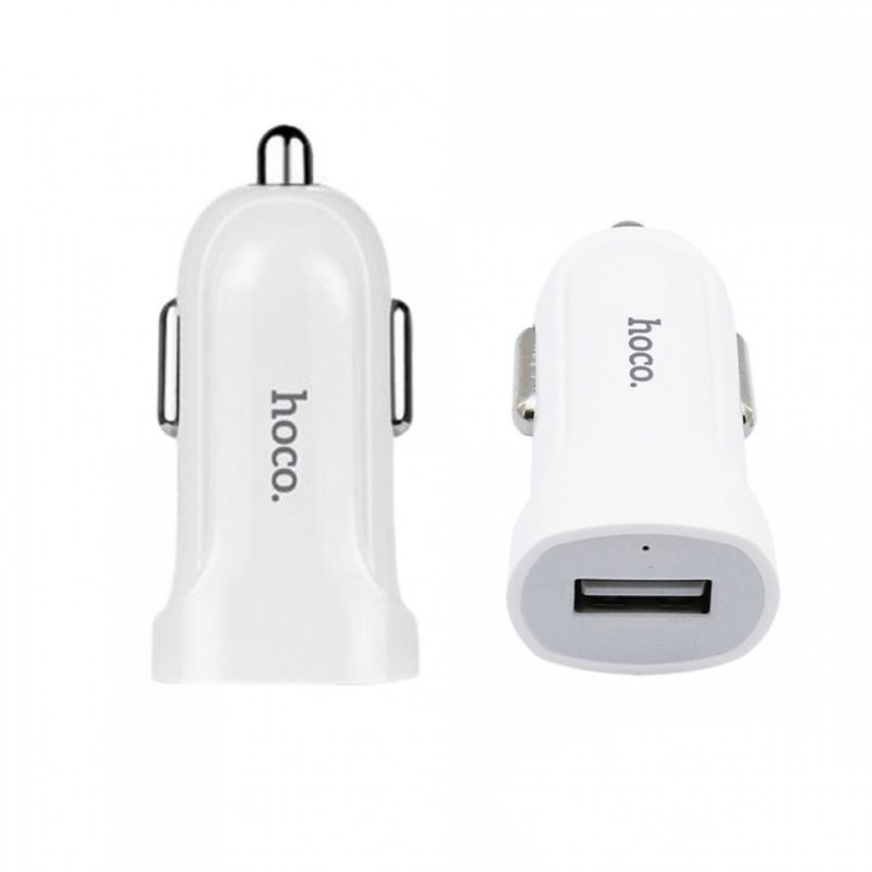 УЗУ_Блок авто_выход USB 1500 mA_+ usb кабель Lightning_HOCO_Z2_белый