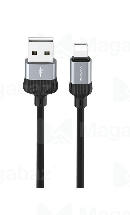 USB-кабель_Apple-- Lightning_Borofone_BX28_TPU_черный_1м