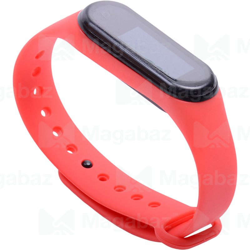 Ремешок на руку для_Xiaomi-- Mi Band 4 * Mi Band 3_No Name_TPU_Вид №2_красный_7_тех.пак.