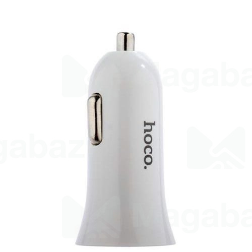 УЗУ_Блок авто_выходы USB 2400 mA/USB 2400 mA_HOCO_UC204_белый