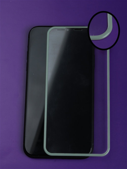 Защита дисплея_Infinix--Hot 10 Play_2.158_стекло_Glass PRO_FULL GLUE_светящееся_белое_тех.пак._(крат
