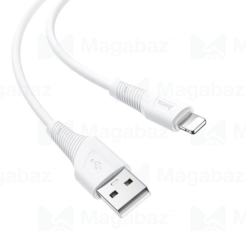 USB-кабель_Apple-- Lightning_HOCO_X58_TPU_оплетка_белый_1м