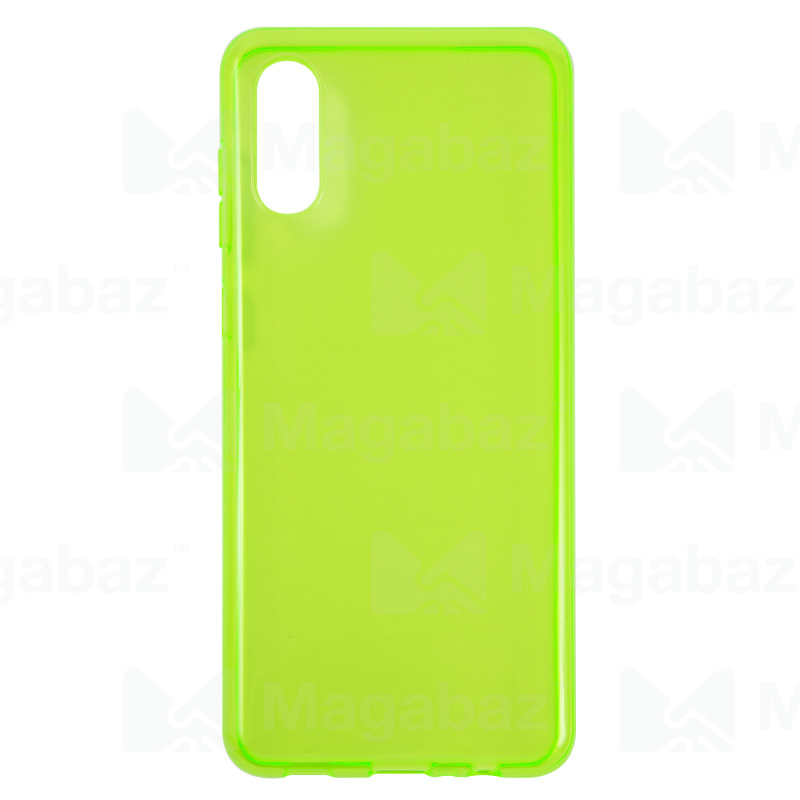 Накладка для_Samsung-- A02 * M02_1.076_TPU iBox Crystal_градиент_зеленый