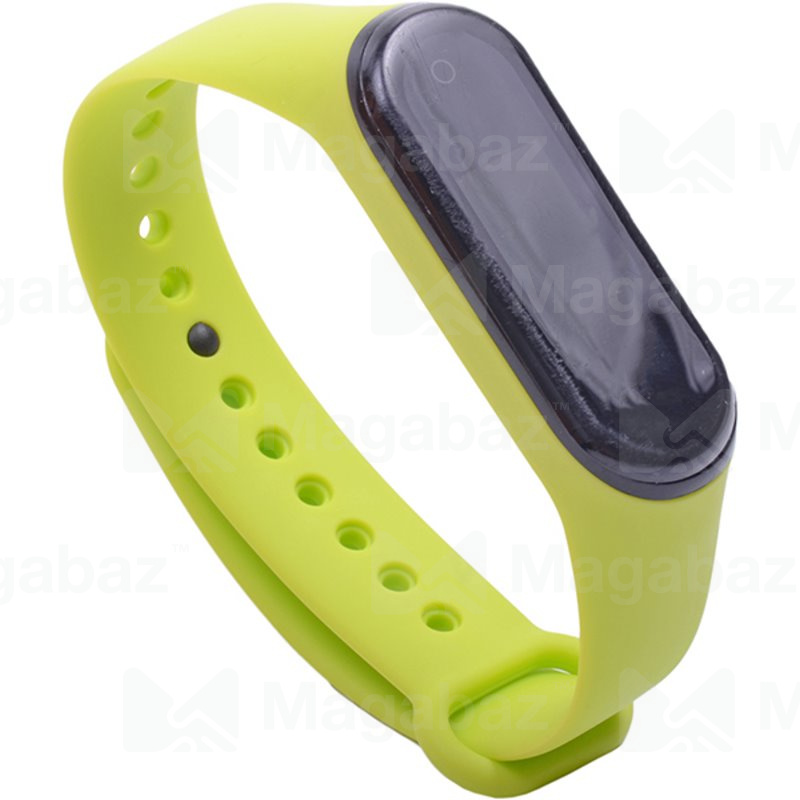 Ремешок на руку для_Xiaomi-- Mi Band 4 * Mi Band 3_No Name_TPU_Вид №2_зеленый_13_тех.пак.
