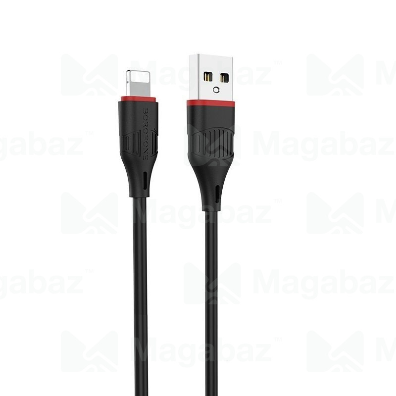 USB-кабель_Apple-- Lightning_Borofone_BX17_TPU_черный_1м