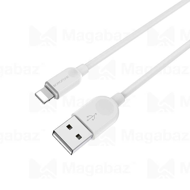 USB-кабель_Apple-- Lightning_Borofone_BX14_TPU_белый_1м