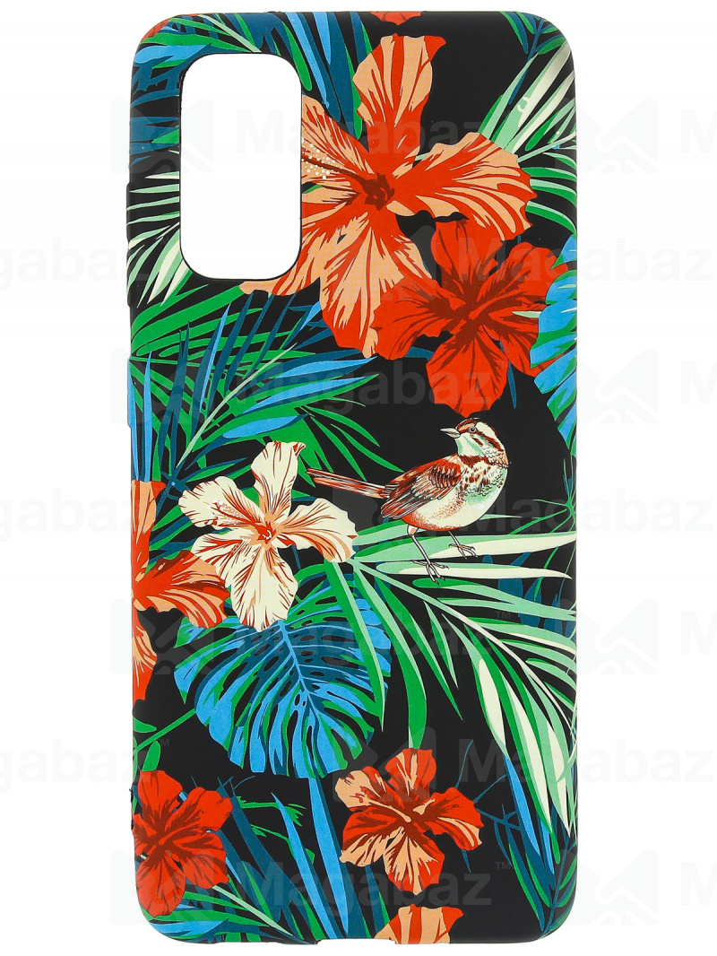 Накладка для_Samsung-- S20_1.095_Helsen_мультяшки_цветы - птицы_H8