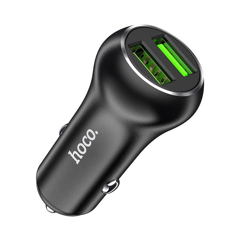 УЗУ_Блок авто_выходы USB 3000 mA/USB 3000 mA_HOCO_Z37_черный