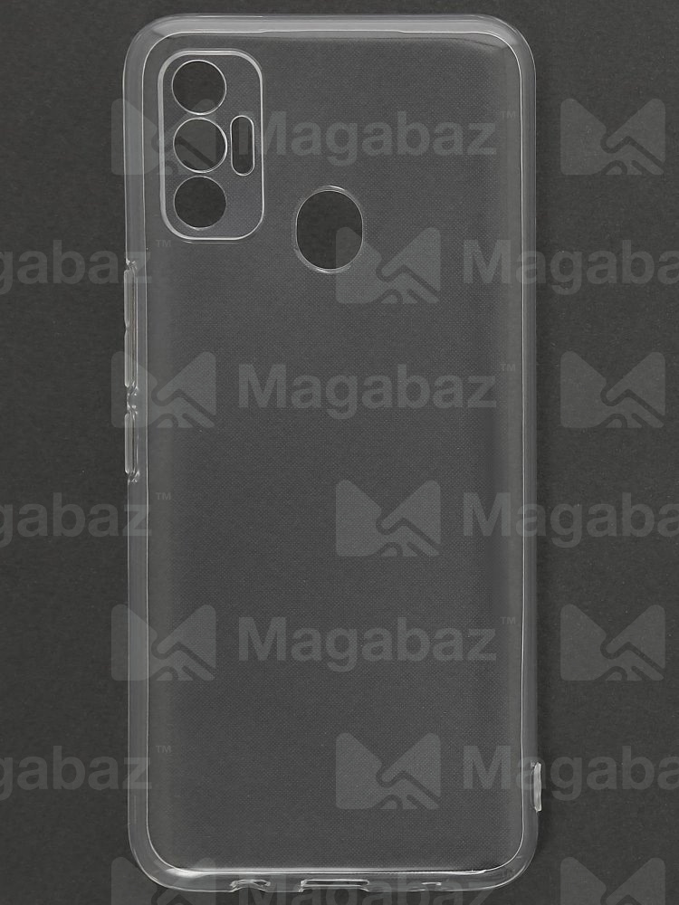 Накладка для_Tecno-- Spark 7 * 7T_1.146-1_TPU mp 1mm_с ЗАЩИТОЙ камеры_прозрачный_глянцевый