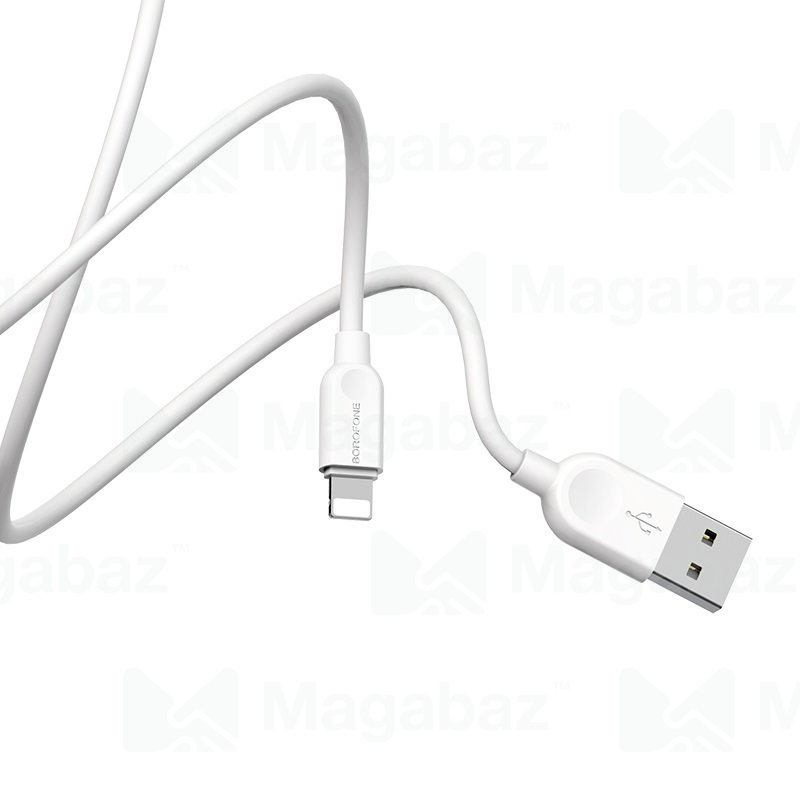 USB-кабель_Apple-- Lightning_Borofone_BX14_TPU_белый_2м