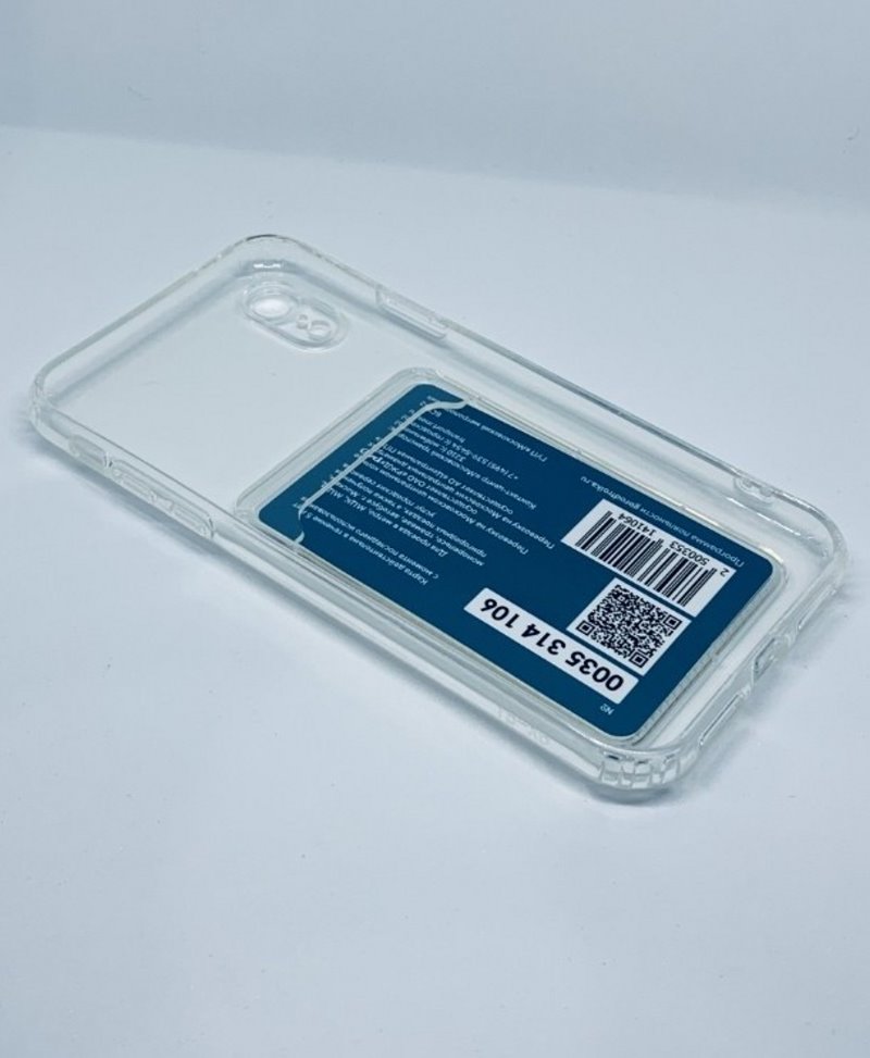 Накладка для_Samsung-- A71_1.153_TPU 1,5mm_с кардхолдером_с ЗАЩИТОЙ камеры_прозрачный