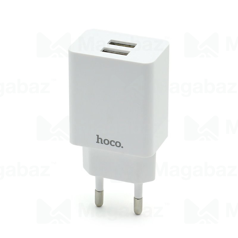 УЗУ блок-сеть_выходы USB 3400 mA/USB 3400 mA_HOCO_С51A_белый