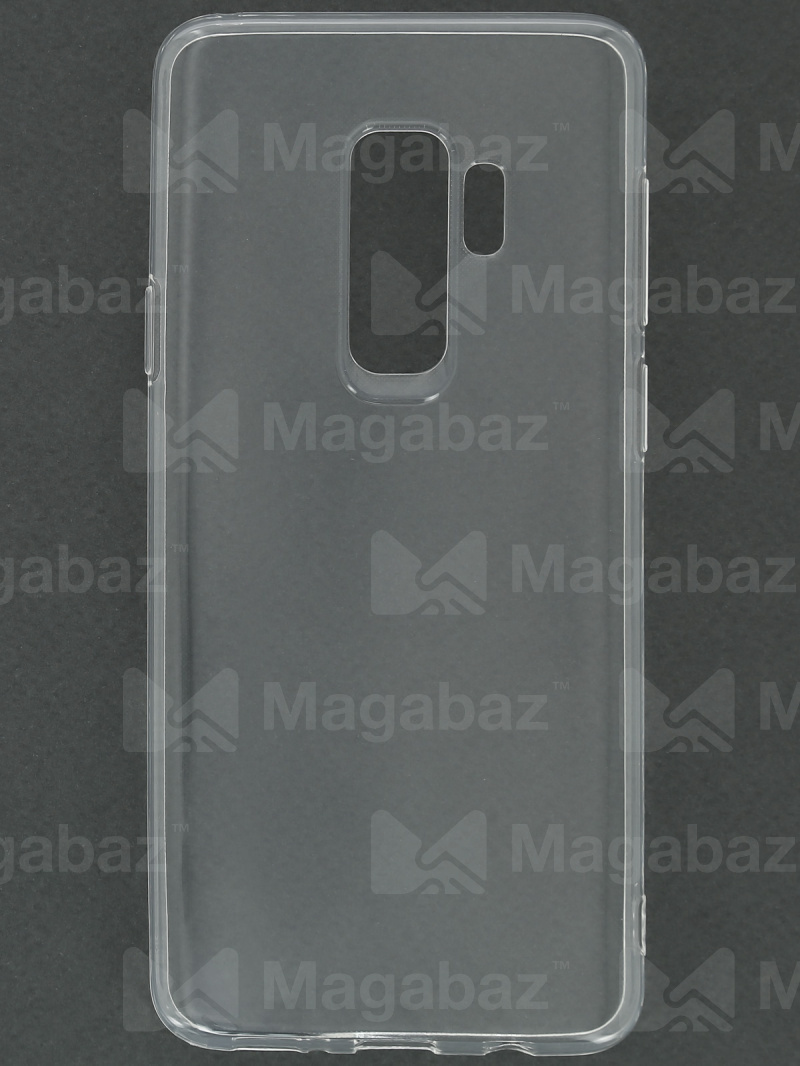 Накладка для_Samsung-- S9 Plus_1.146_TPU mp 1mm_с БОРТИКОМ в отверстии камеры_прозрачный_глянцевый