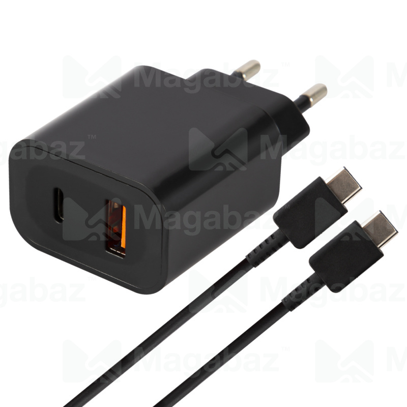 УЗУ блок-сеть_выход USB Type-C 3000 mA + usb кабель Type-C_Red Line_NQC-13_PD 20W_черный