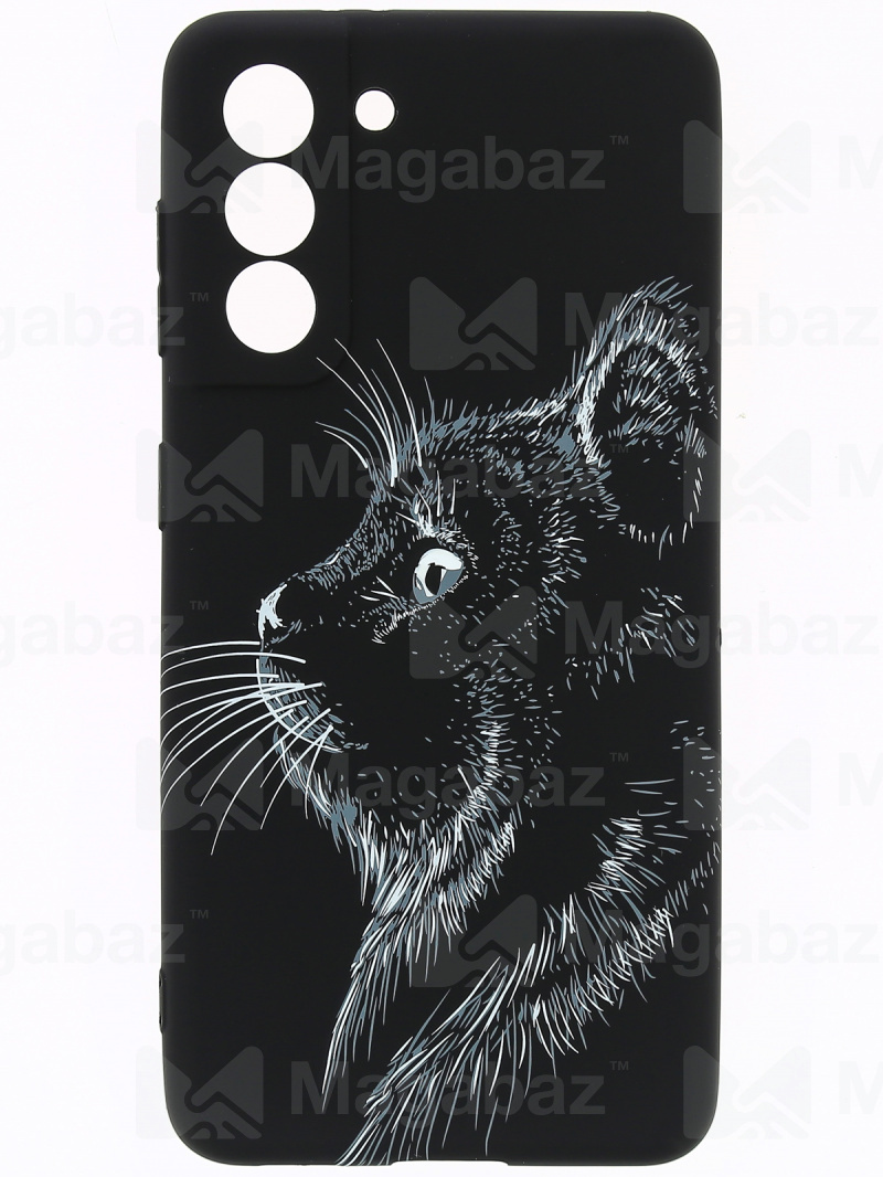 Накладка для_Samsung-- S21_1.095-1_Helsen_с защитой КАМЕРЫ_животные_J71_кошка