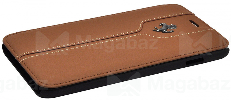 Чехол-книжка для_Apple-- iPhone 6 Plus * 6s Plus_1.310_CG - mobile_Ferrari_Montecarlo Booktype_корич