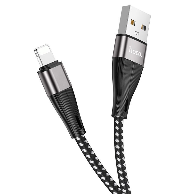 USB-кабель_Apple-- Lightning_HOCO_X57_в переплете_черный_1м