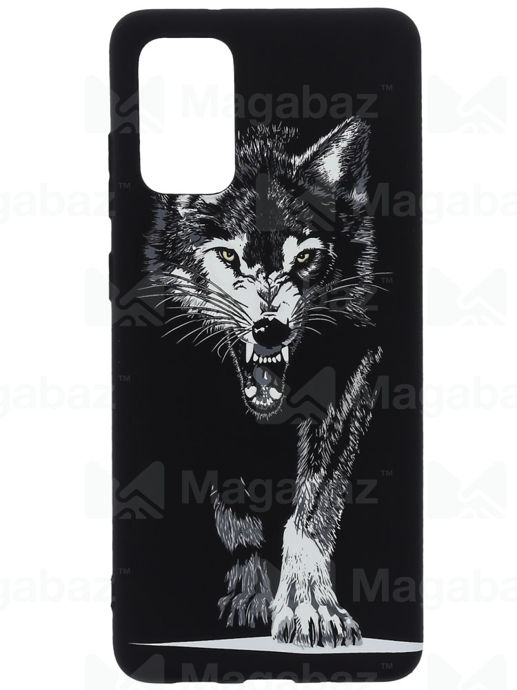 Накладка для_Samsung-- S20 Plus_1.095_Helsen_животные_D9_волк серый