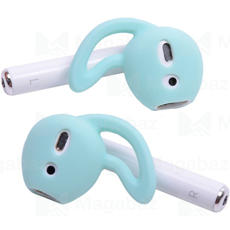 Насадка внутриканальная для наушников формата Air Pods_No Name_Вид №2_бирюзовое_тех.пак.