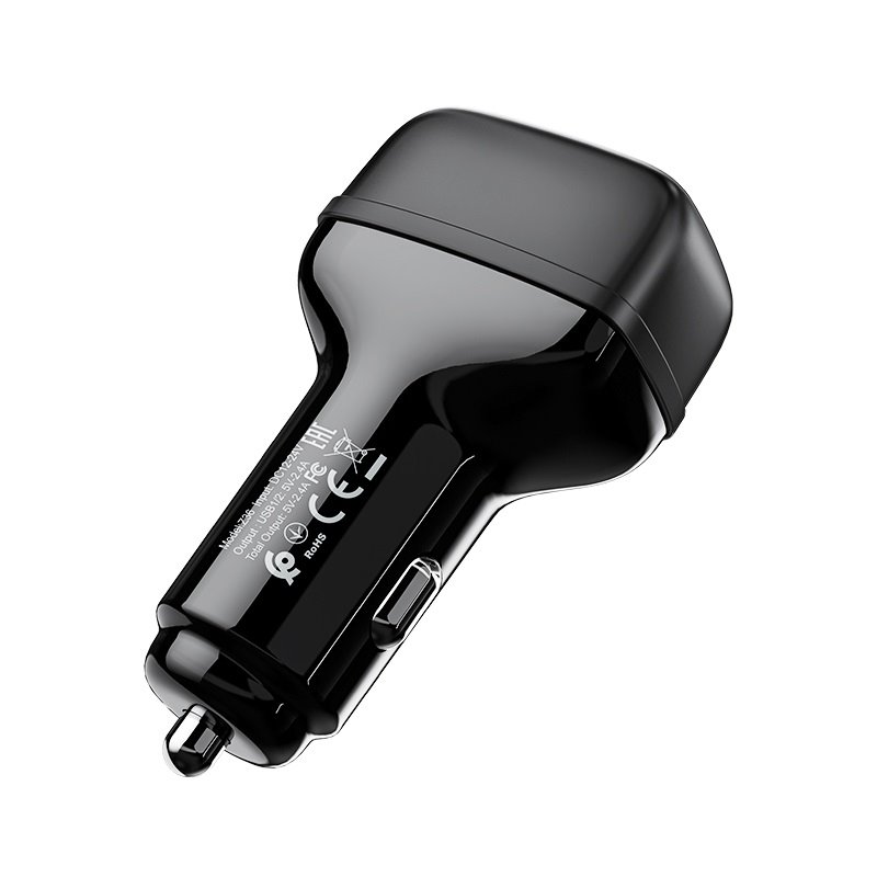 УЗУ_Блок авто_выходы USB 2400 mA/USB 2400 mA_HOCO_Z36_черный