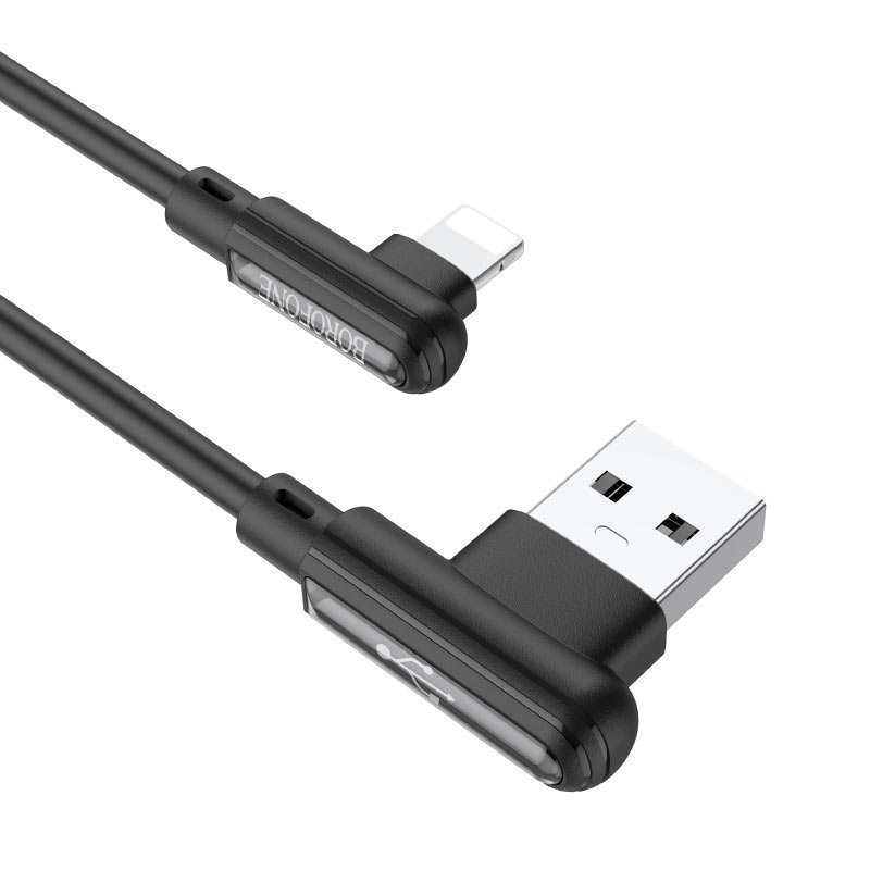 USB-кабель_Apple-- Lightning_Borofone_BX58_TPU_черный_1м