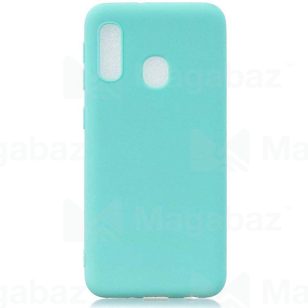 Накладка для_Samsung-- A30 * A20_1.195_TPU mate 1mm_бирюзовый