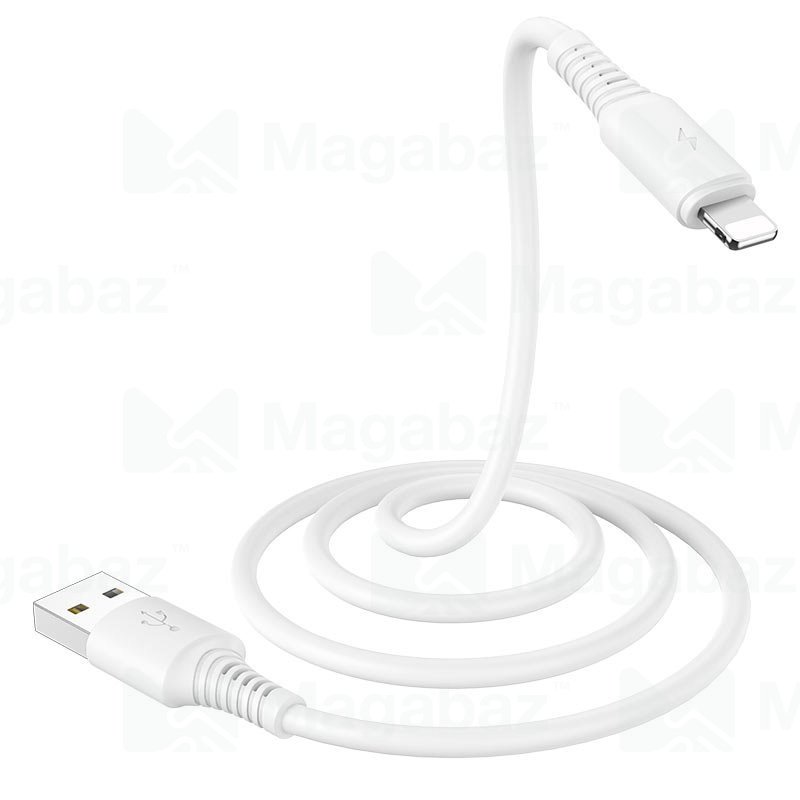 USB-кабель_Apple-- Lightning_Borofone_BX47_TPU_белый_1м