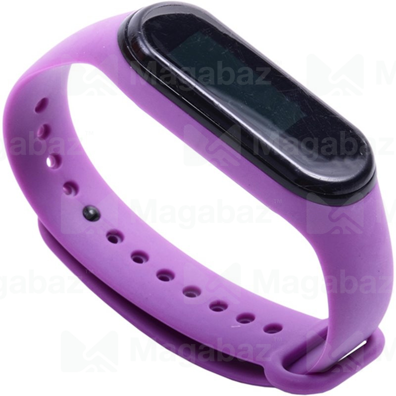 Ремешок на руку для_Xiaomi-- Mi Band 4 * Mi Band 3_No Name_TPU_Вид №2_фиолетовый_11_тех.пак.
