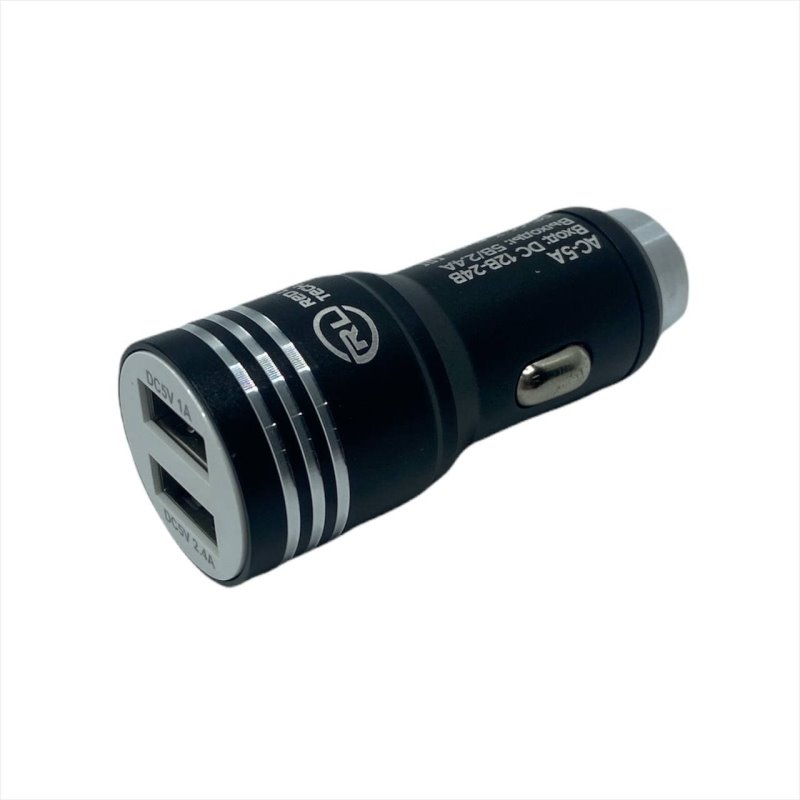 УЗУ_Блок авто_выходы USB 2400 mA/USB 2400 mA + micro usb 2400 mA_Red Line_Tech 2_AC-5A_черный