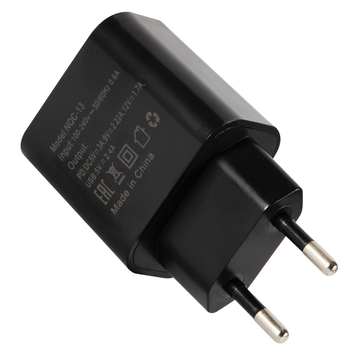УЗУ блок-сеть_выход USB Type-C 3000 mA + usb кабель Type-C_Red Line_NQC-13_PD 20W_черный
