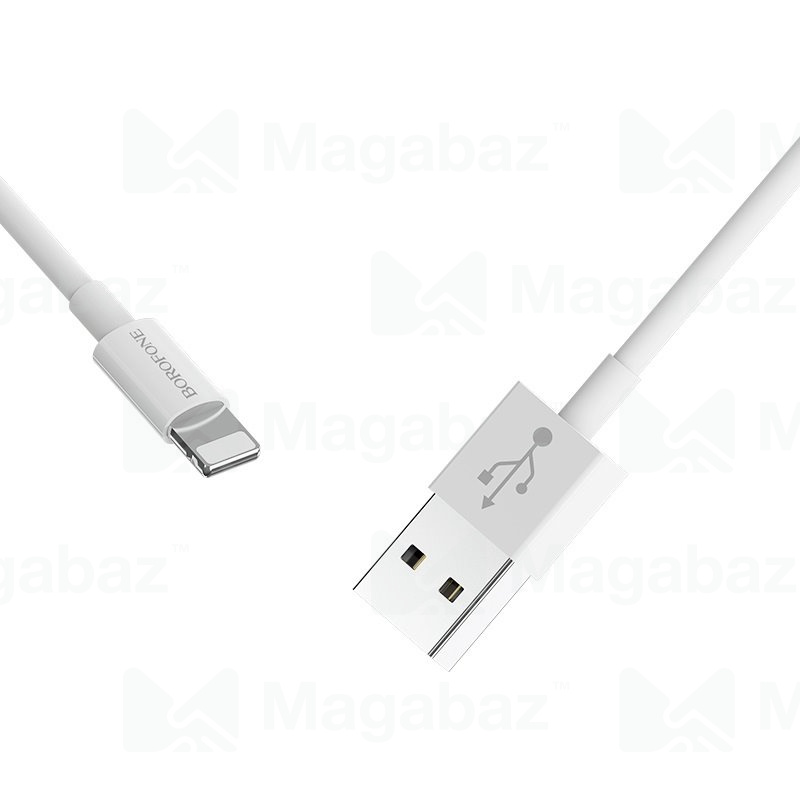 USB-кабель_Apple-- Lightning_Borofone_BX22_TPU_белый_1м