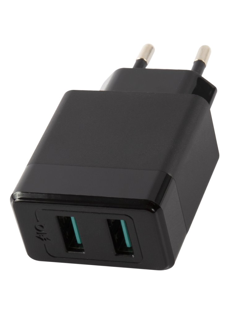 УЗУ блок-сеть_выходы USB 2400 mA/USB 2400 mA_Red Line_Y1_чёрный