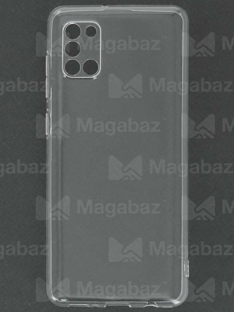 Накладка для_Samsung-- A31_1.146-1_TPU mp 1mm_с ЗАЩИТОЙ камеры_прозрачный_глянцевый