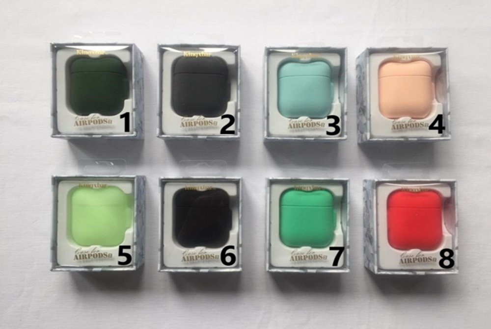Чехол для наушников_Apple-- AirPods * AirPods 2_Kingxbar_TPU_водонепроницаемый_в комплекте шнурок TP
