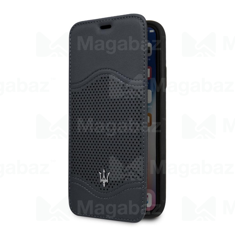 Чехол-книжка для_Apple-- iPhone Xs * X_1.310_CG - mobile_Maserati_с визитницей_Granlusso tradition B