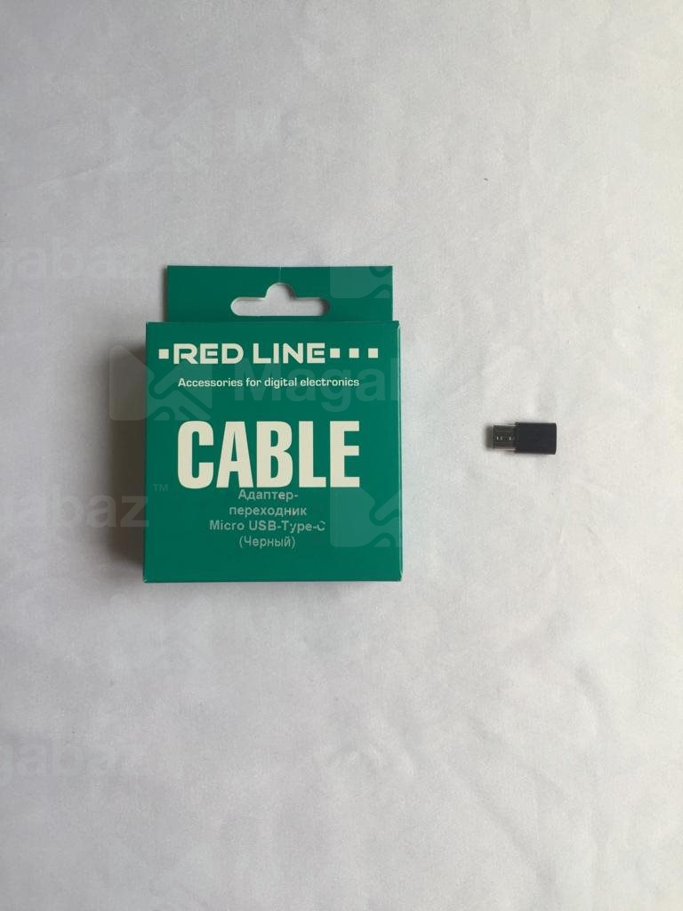 Переходник_micro usb - Type C_Red Line_черный