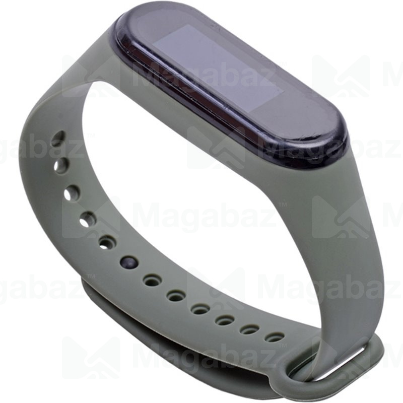 Ремешок на руку для_Xiaomi-- Mi Band 4 * Mi Band 3_No Name_TPU_Вид №2_зеленый_6_тех.пак.