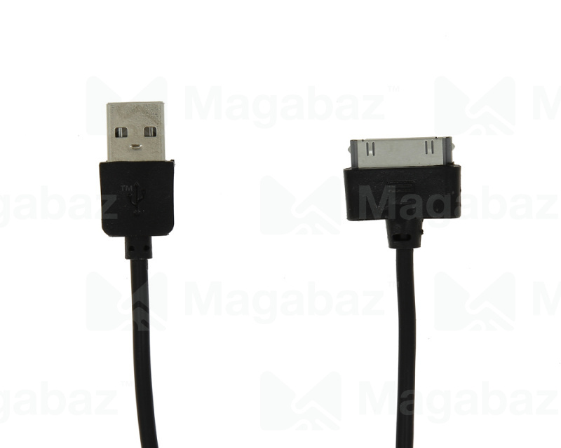 USB-кабель_Apple_(30 pin)_Red Line_черный_2м